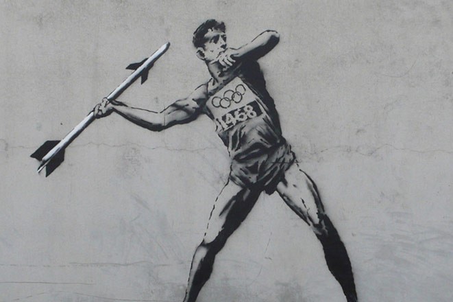Street art sees sport as a street game, a homage to the stars and a critique of the power of money