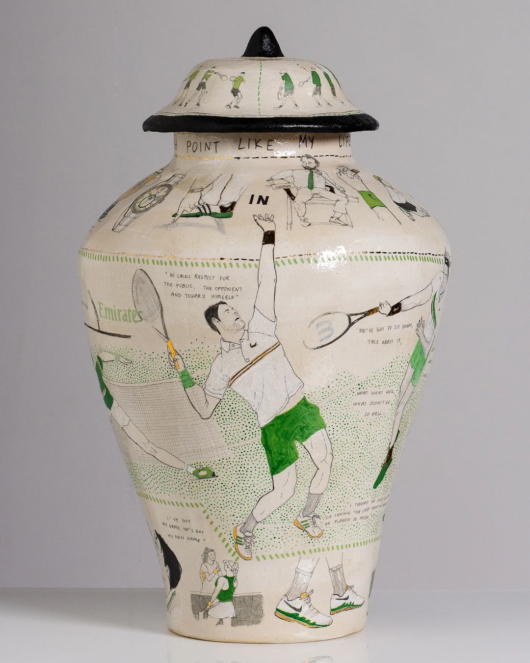 Tennis Vase. Source: official website of the author