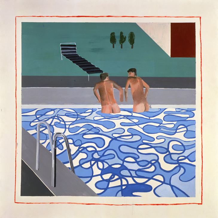 David Hockney: Dva kluci v bazénu, 1965. Zdroj: The David Hockney Foundation