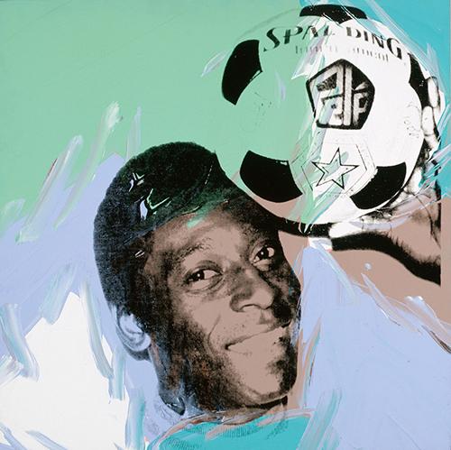 Pelé, Andy Warhol. Zdroj: University of Maryland Art Gallery