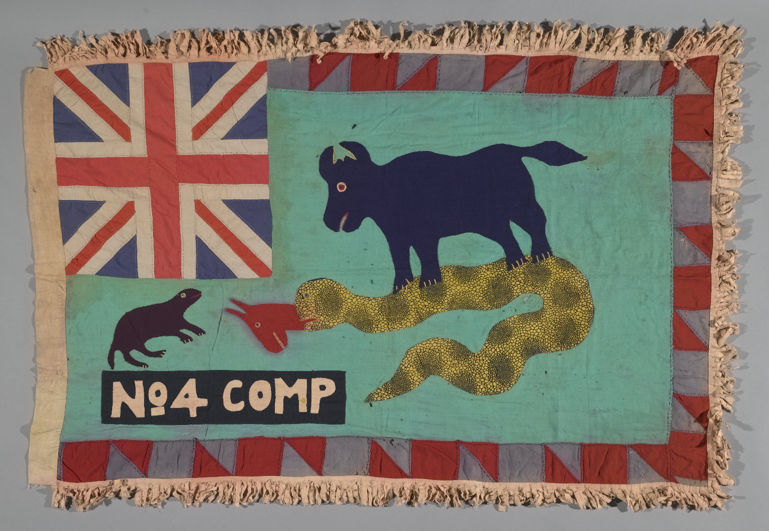 Flag of Asafo, Brooklyn Museum. Source: en.wikipedia.org/wiki/Asafo_Flags.