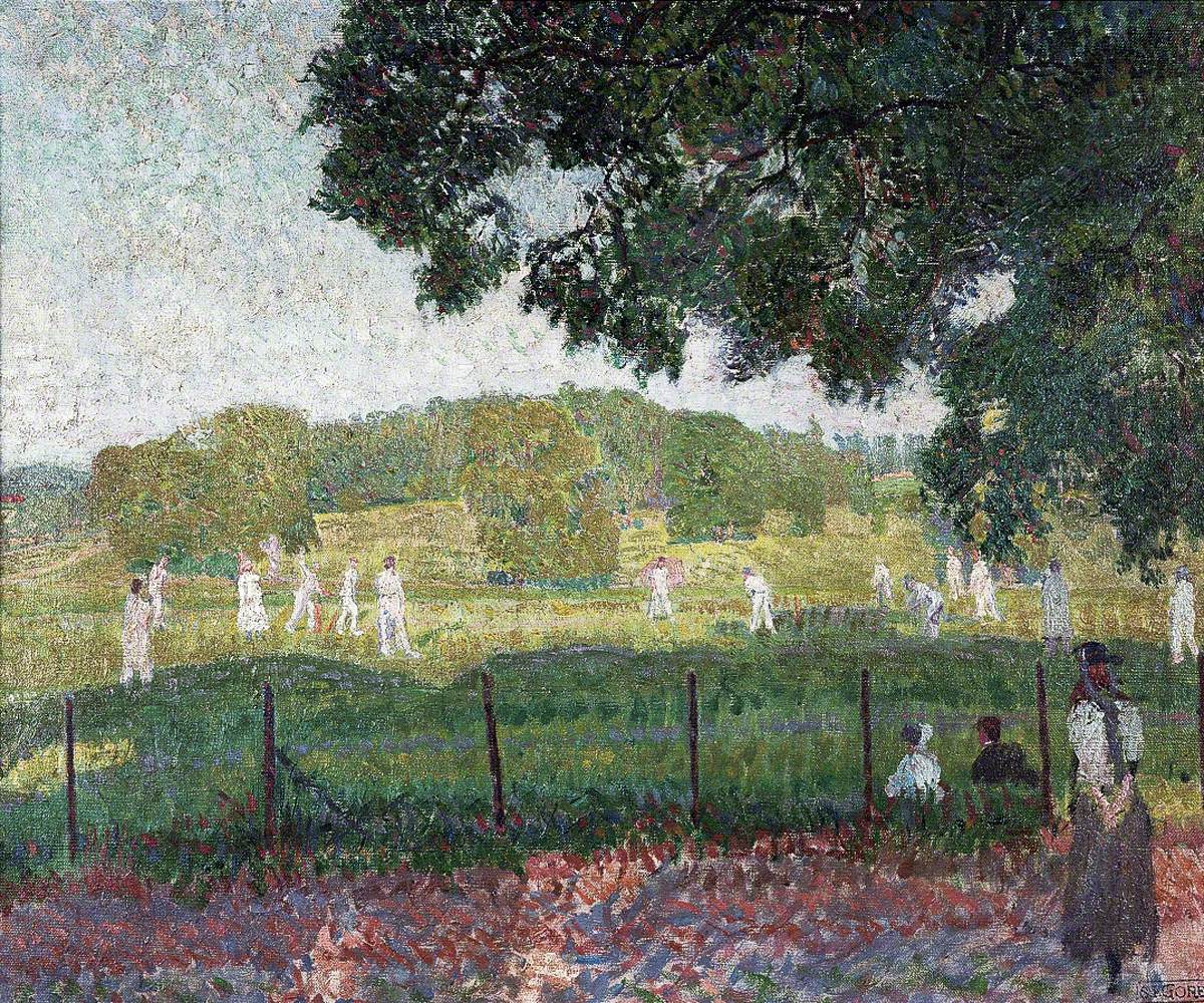 Spencer Gore, The Cricket Match, 1909. Source: The Hepworth Wakefield