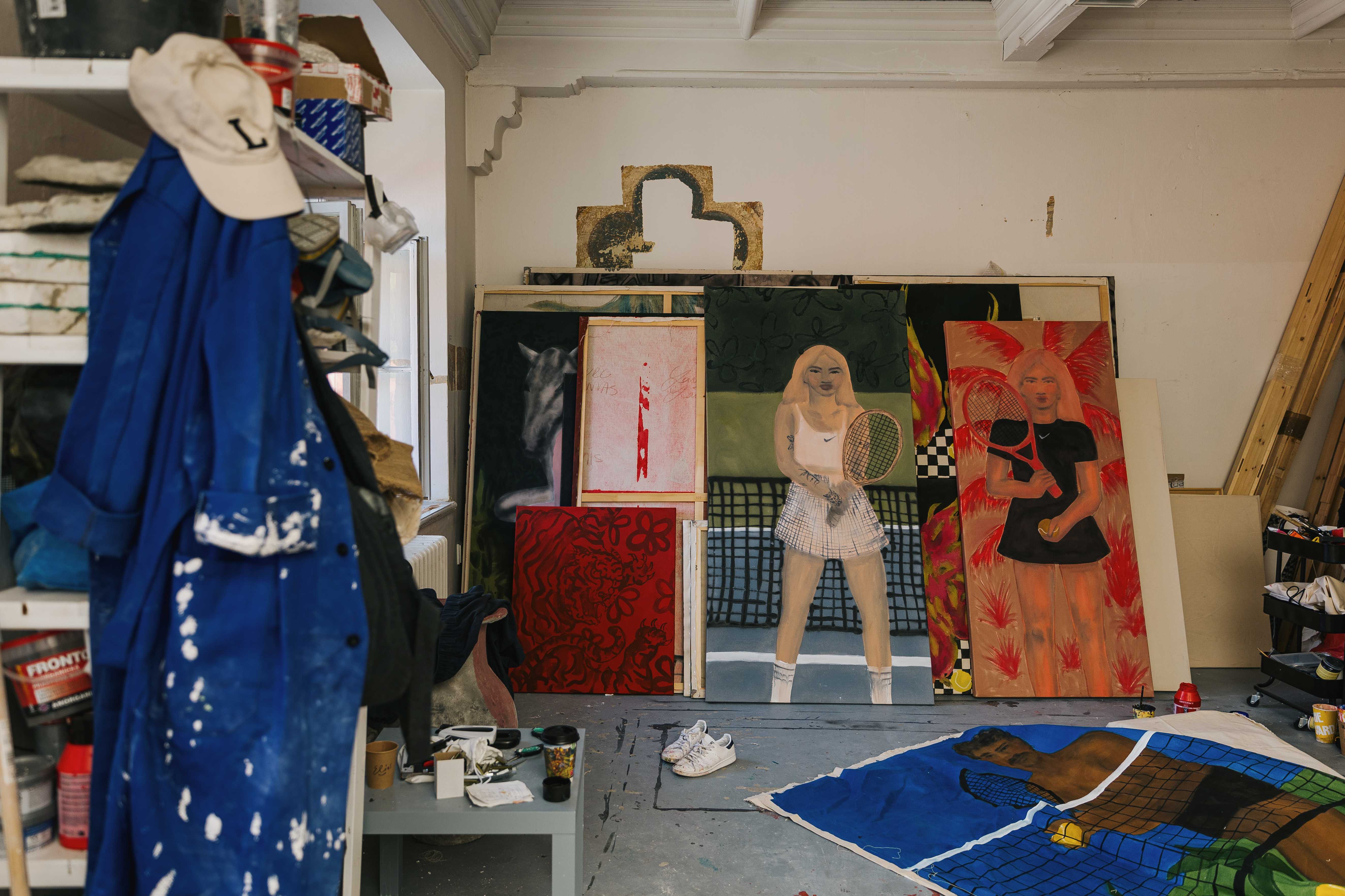 In Laura Limbourg's studio. Photo: Adam Mráček