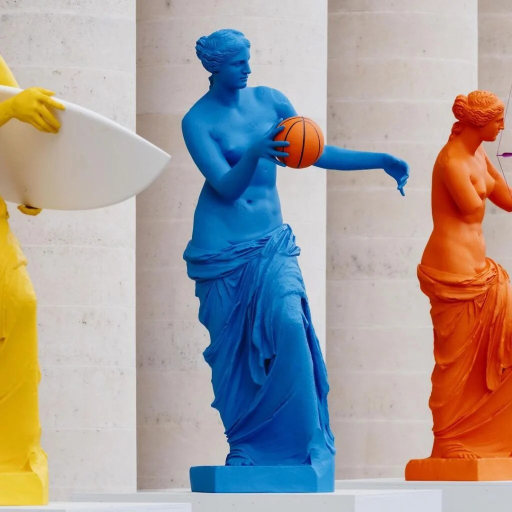 Six Venuses by Laurent Perbos Celebrating the Olympic Games. Sources: Collater.al