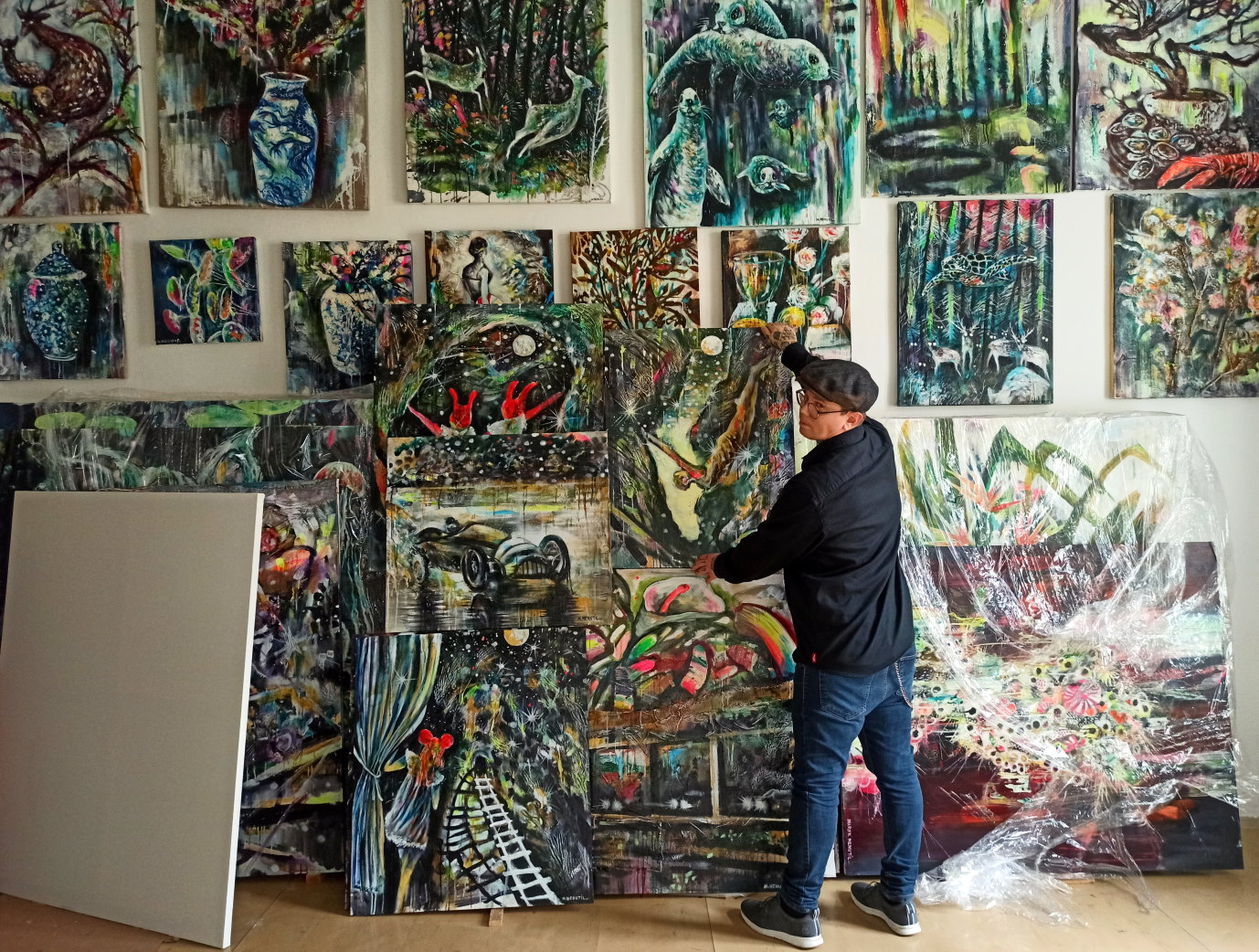 Marek Nenutil in his studio