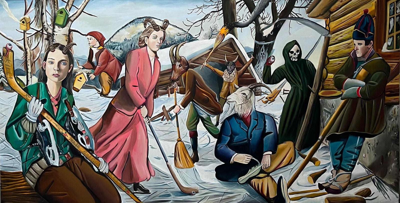Jan Výtiska, Rohatá zima. Zdroj: Sport in Art
